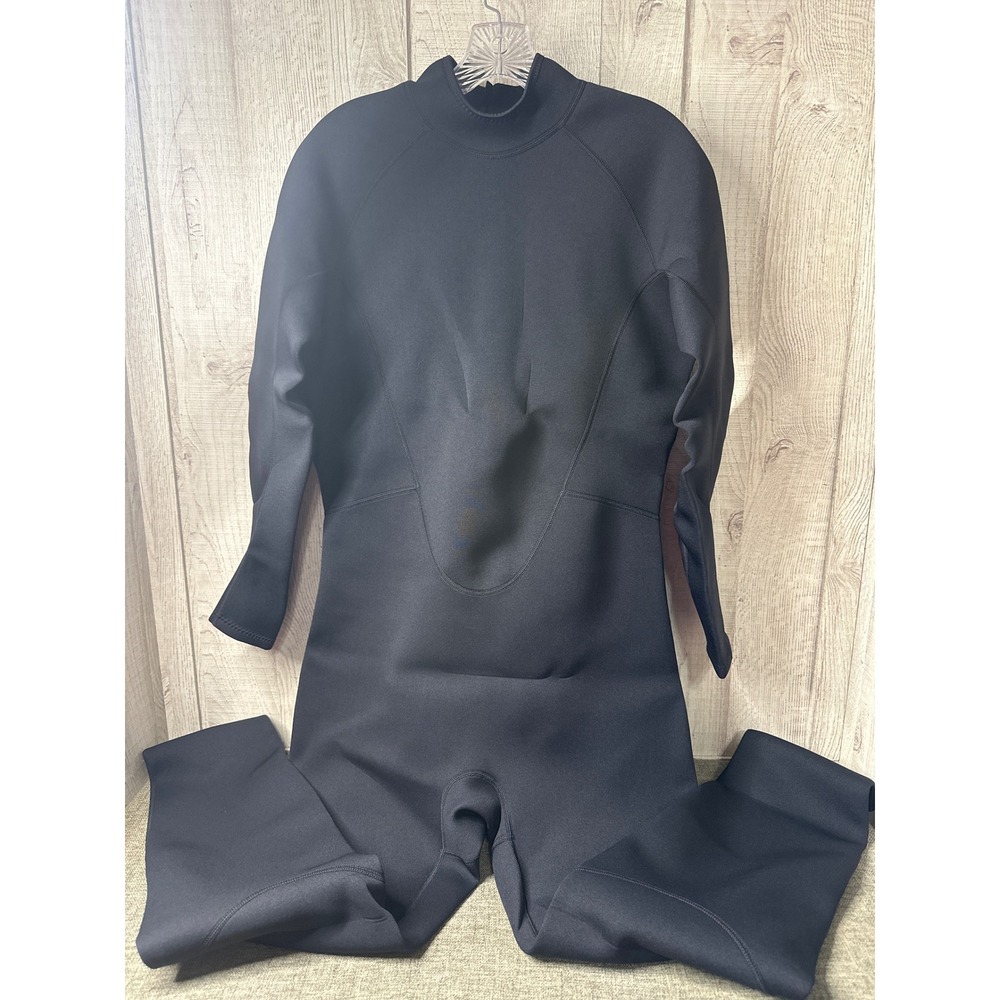 SBART Womens 1.5mm Neoprene Wetsuit Full Body Back Zip Diving Suit Black XL